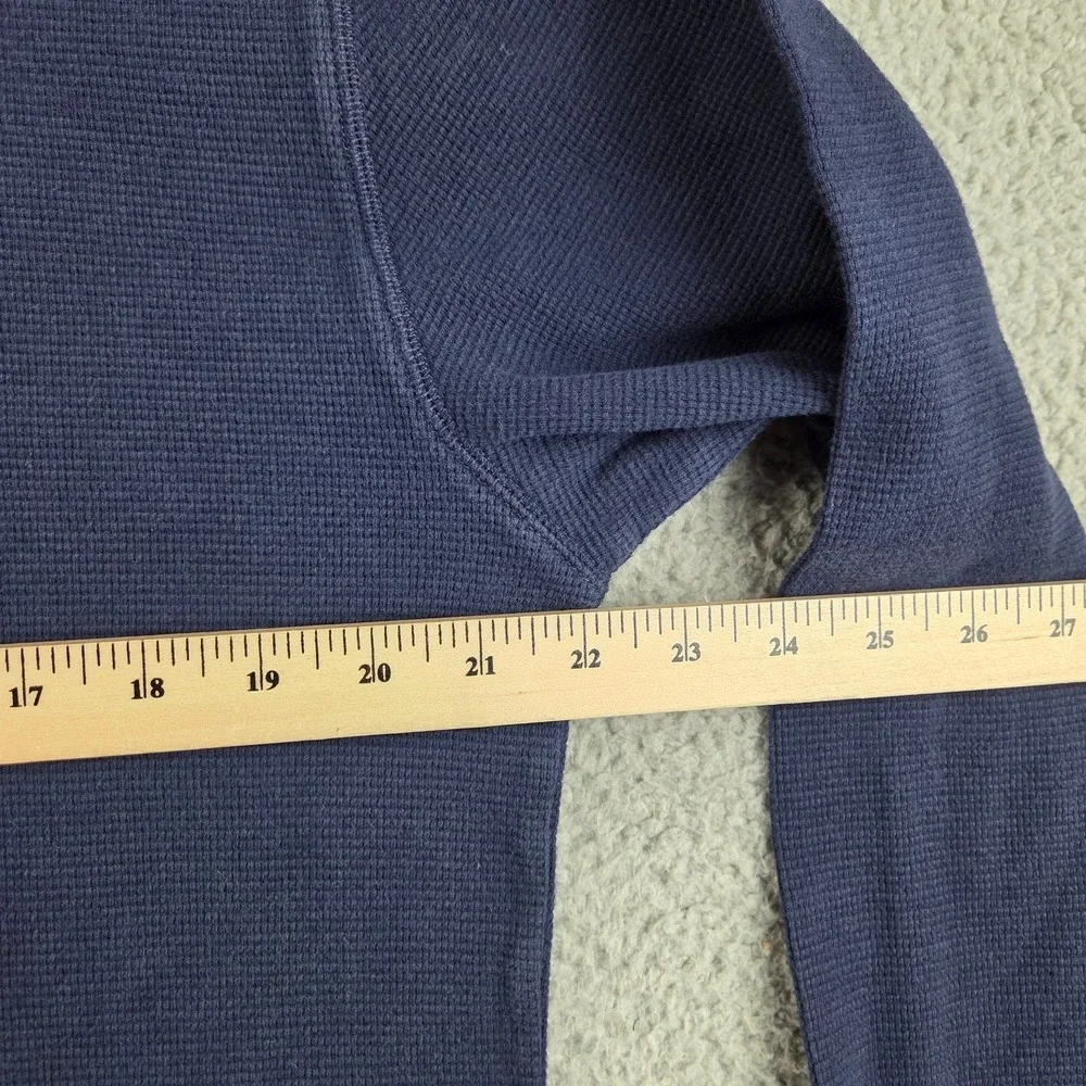 Polo Ralph Lauren‎ Waffle Knit Thermal Shirt Mens 2XL Blue White Pony Sleepwear